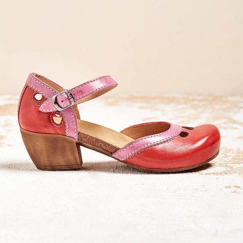 Yolanda | Sandalias cómodas con tacones bajos.