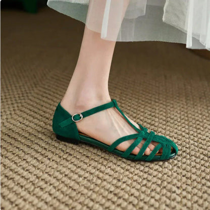 Yasmín | Sandalias planas con tiras