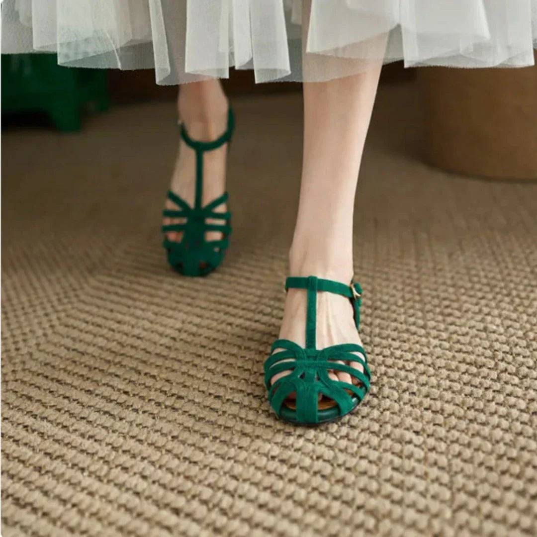 Yasmín | Sandalias planas con tiras