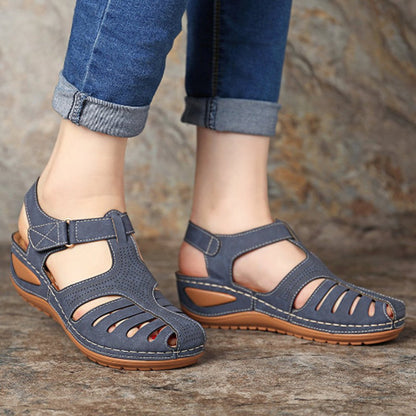 Amapola | Sandalias de cuña cómodas y ortopédicas.