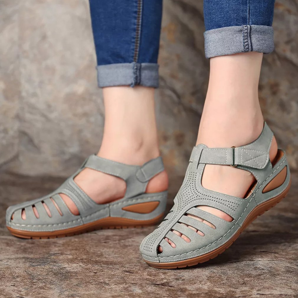 Amapola | Sandalias de cuña cómodas y ortopédicas.