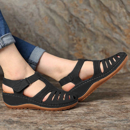 Amapola | Sandalias de cuña cómodas y ortopédicas.
