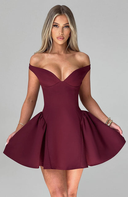 Vestido Mini Marla - Laca Cereza
