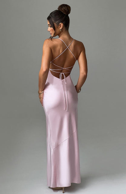 Vestido Maxi Misha - Rosa claro