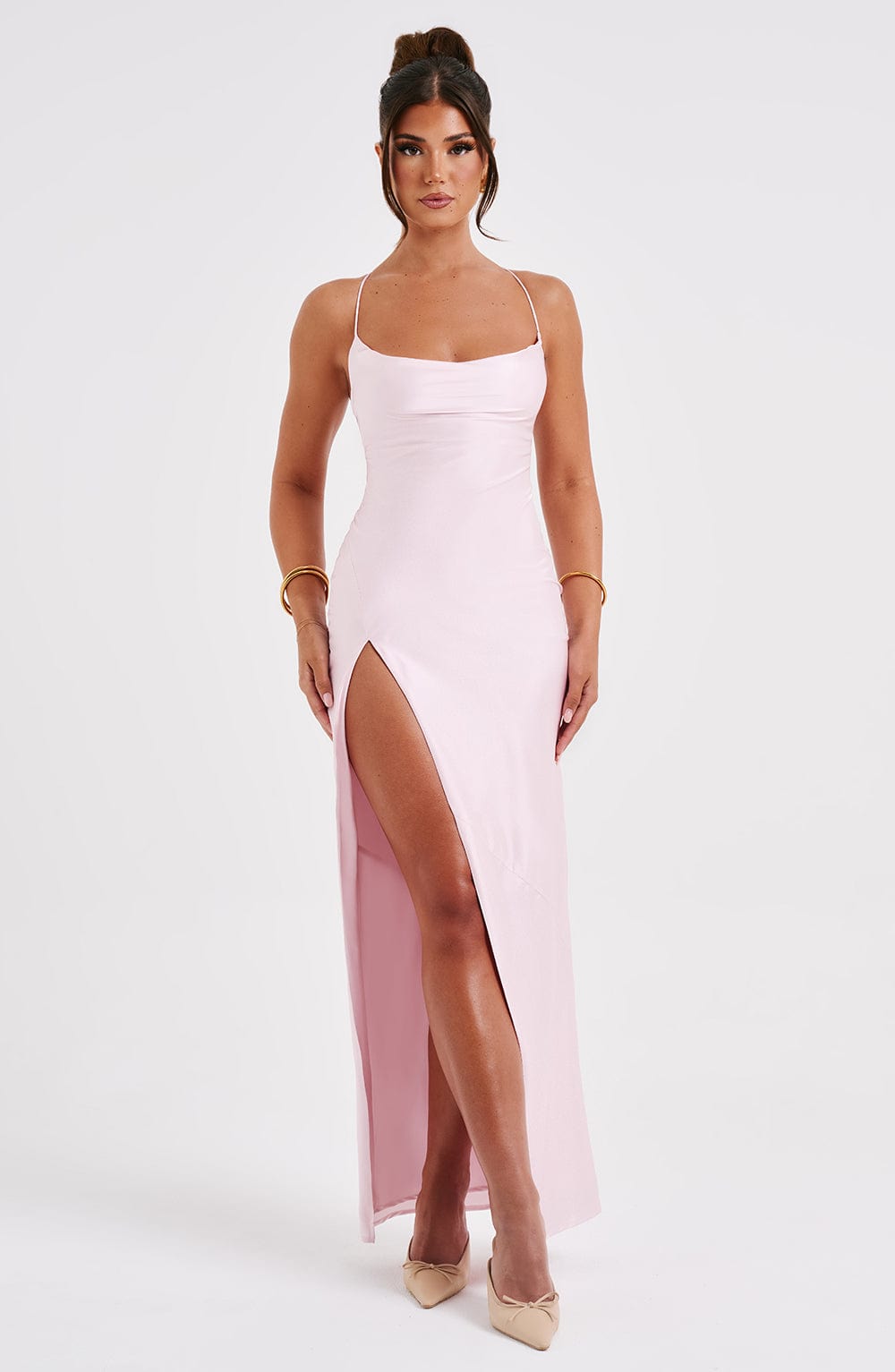Vestido Maxi Misha - Rosa claro