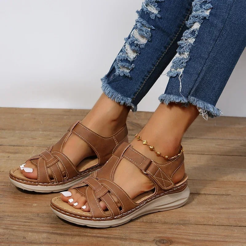 Abigaíl | Sandalias de cuero de moda para mujer