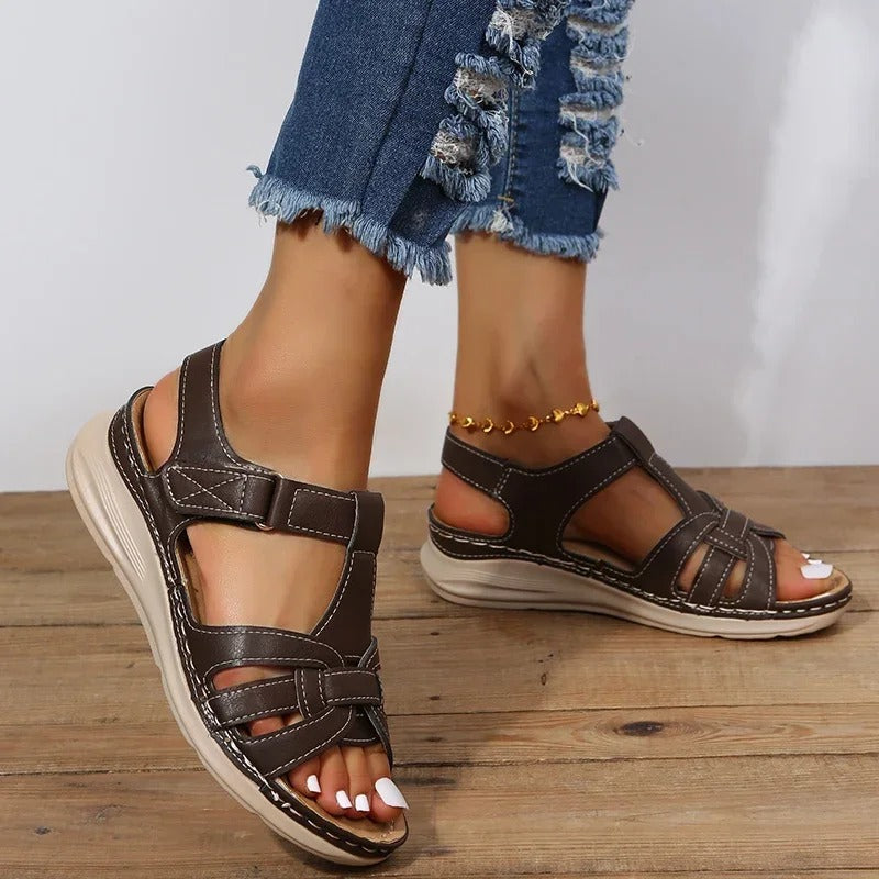 Abigaíl | Sandalias de cuero de moda para mujer