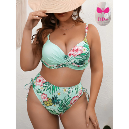 Belva | Conjunto  bikini con curvas  talla gran