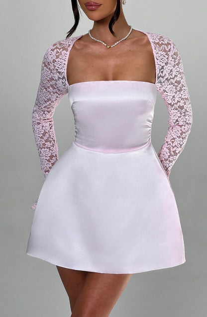 Vestido Mini Sadie - Rosa Pastel