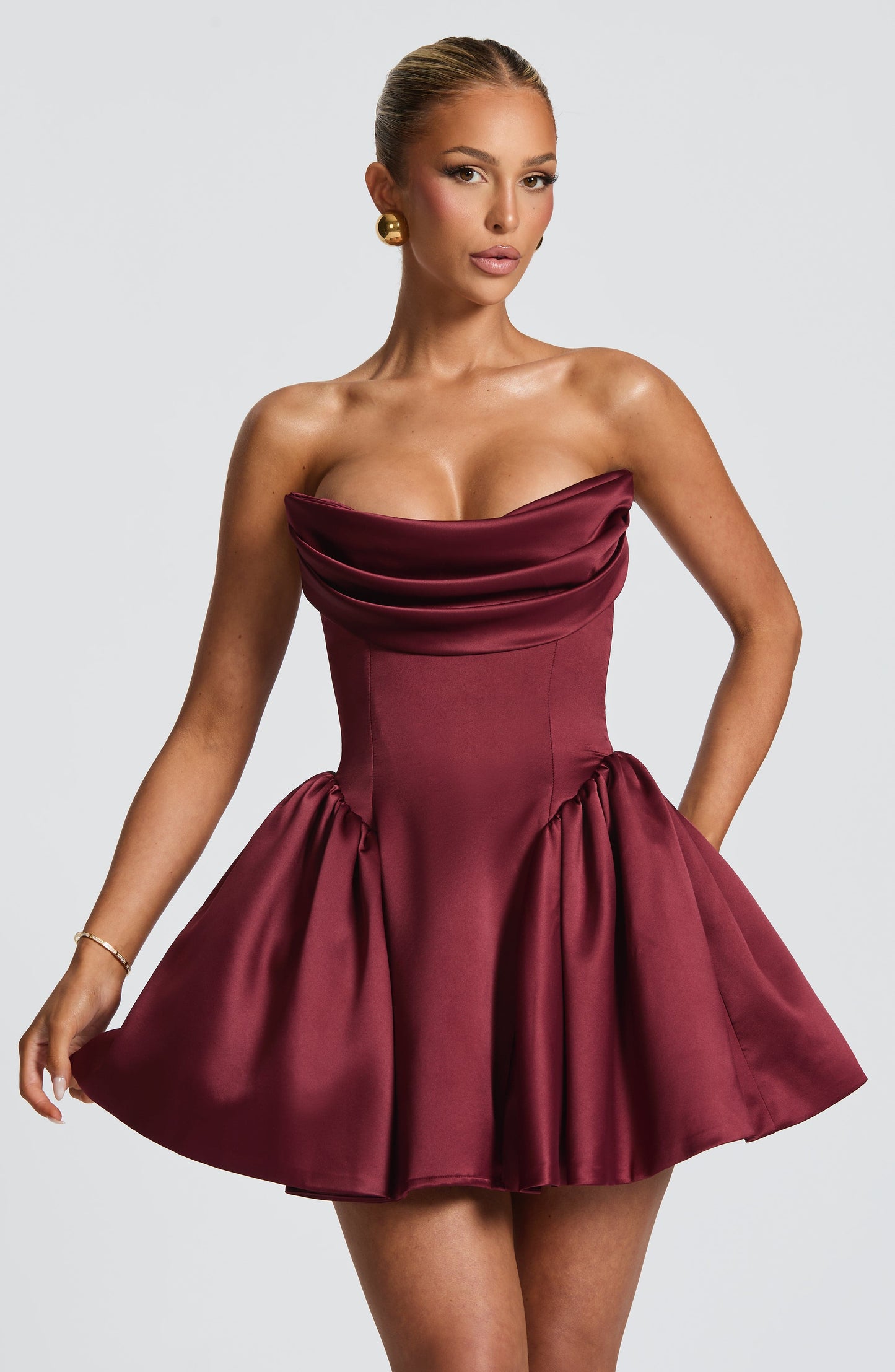 Vestido Mini Trinity - Laca de Cereza