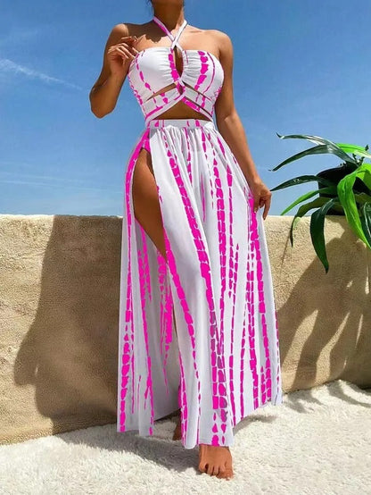 Brandice | Conjunto  bikini para cubrir traje  baño para mujer