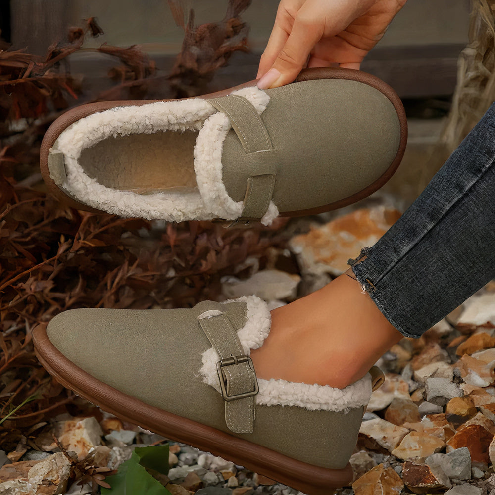 Berenice | Sandalias de felpa cálidas para mujer para